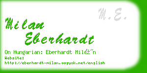 milan eberhardt business card